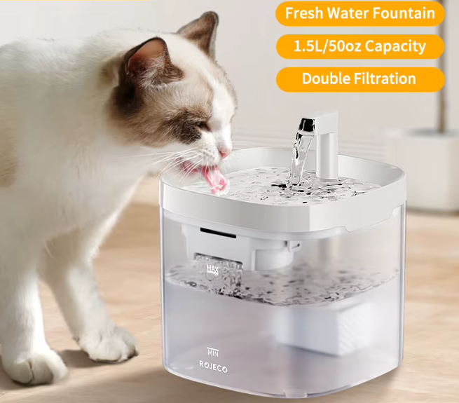 Fuente de agua para gatos